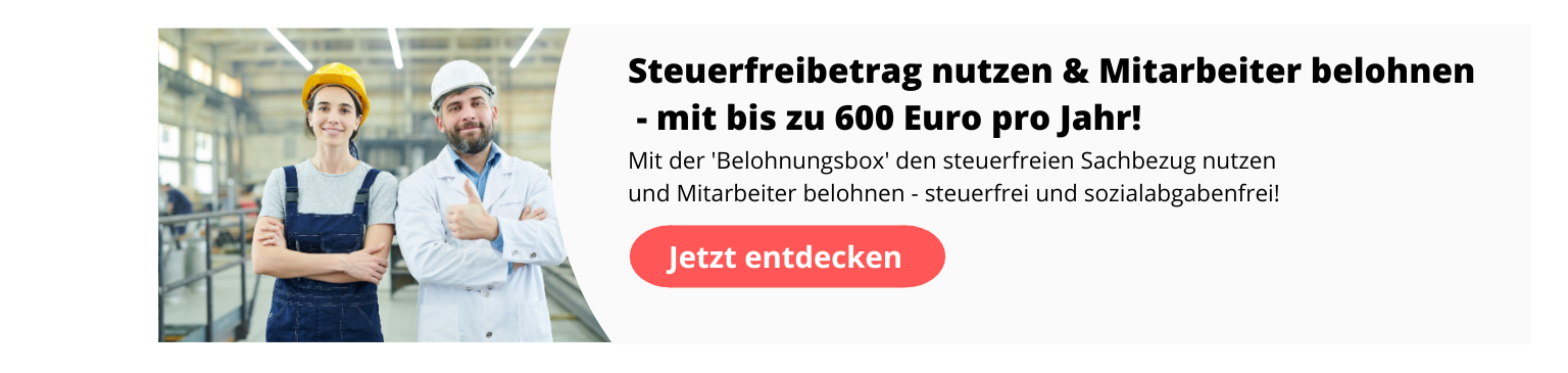 Steuerfreie Sachbezug bis 600 Euro